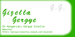 gizella gergye business card